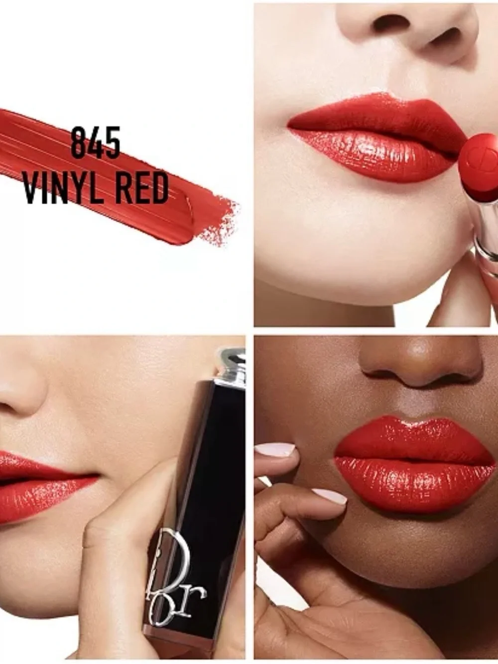 NWOB Dior Addict Hydrating Shine Lipstick - 845 Vinyl Red - Full Size